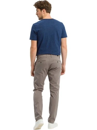 Cross Jeans Herren Slim Tapered Chino Hose - Slim Tapered Fit  - Grau