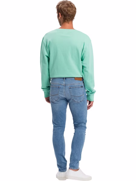 Cross Jeans Herren Jeans Scott - Skinny Fit - Blau - Light Blue Destroyed Cross Jeans Herren Jeans Scott - Skinny Fit - Blau - Light Blue Destroyed