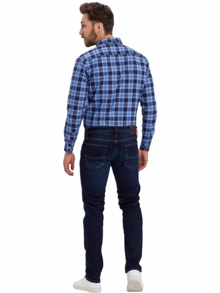 Cross Jeans Herren Jeans Damien - Slim Fit - Blau - Flex Dark Blue Cross Jeans Herren Jeans Damien - Slim Fit - Blau - Flex Dark Blue