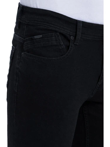 Cross Jeans Herren Jeans Jimi - Slim Tapered Fit - Schwarz - Black
