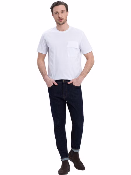 Cross Jeans Herren Jeans JADEN - Regular Fit Tapered Leg - Blau - Rinsed Cross Jeans Herren Jeans JADEN - Regular Fit Tapered Leg - Blau - Rinsed