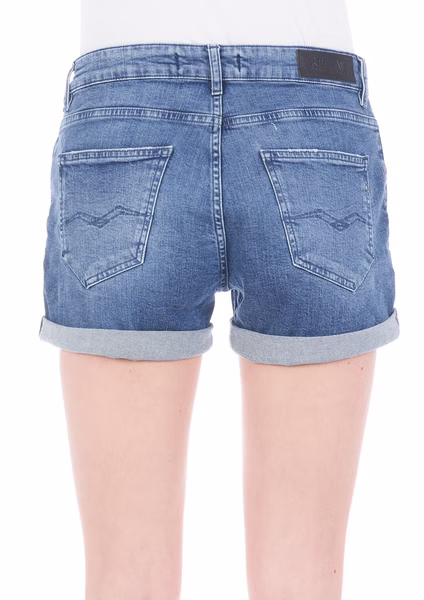 Replay Damen Short ANYTA - Regular Fit - Blau - Medium Blue Denim Replay Damen Short ANYTA - Regular Fit - Blau - Medium Blue Denim