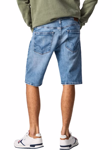 Pepe Jeans Herren Jeans Short STANLEY - Tapered Fit - Blau - Light Wiser Destroy Pepe Jeans Herren Jeans Short STANLEY - Tapered Fit - Blau - Light Wiser Destroy