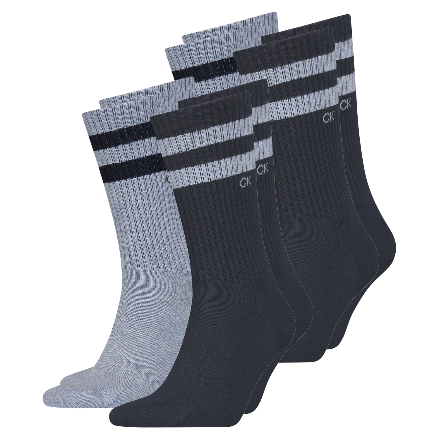 Calvin Klein Herren Socken STRIPES 4er, 6er, 8er Pack