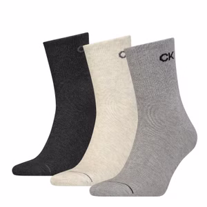 Calvin Klein Herren Quarter Socken SHORT SOCK 3er PackGrau