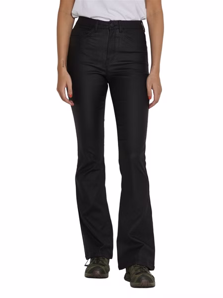 Noisy May Damen Jeans NMSALLIE HW FLARE COATED - Flare Fit - Schwarz - Black Noisy May Damen Jeans NMSALLIE HW FLARE COATED - Flare Fit - Schwarz - Black