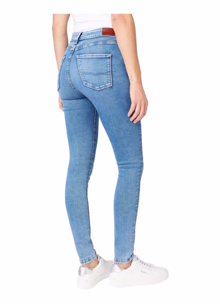 Pepe Jeans Damen Jeans REGENT - Skinny Fit - Blau - Medium Light Blue Pepe Jeans Damen Jeans REGENT - Skinny Fit - Blau - Medium Light Blue