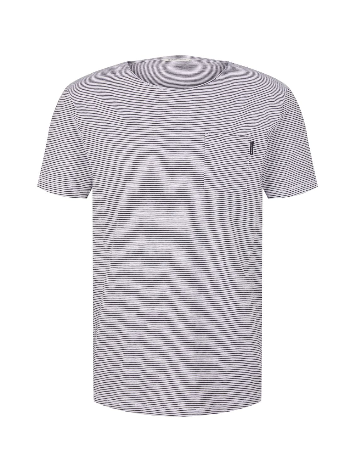 Tom Tailor Denim Herren T-Shirt STRIPE - Regular Fit