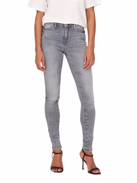 Only Damen Jeans ONLPOWER MID PUSH UP SK AZG937 - Skinny Fit - Grau - Grey Denim Only Damen Jeans ONLPOWER MID PUSH UP SK AZG937 - Skinny Fit - Grau - Grey Denim