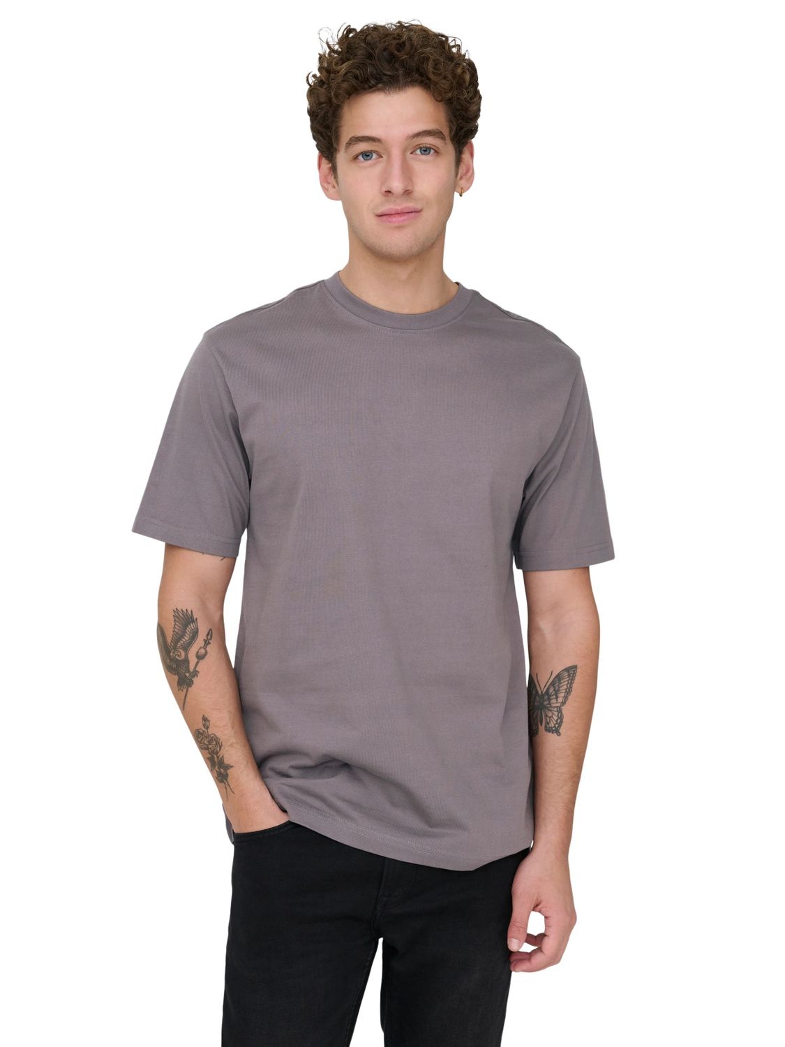 Only & Sons Herren Rundhals T-Shirt ONSFRED - Relaxed Fit günstig online kaufen