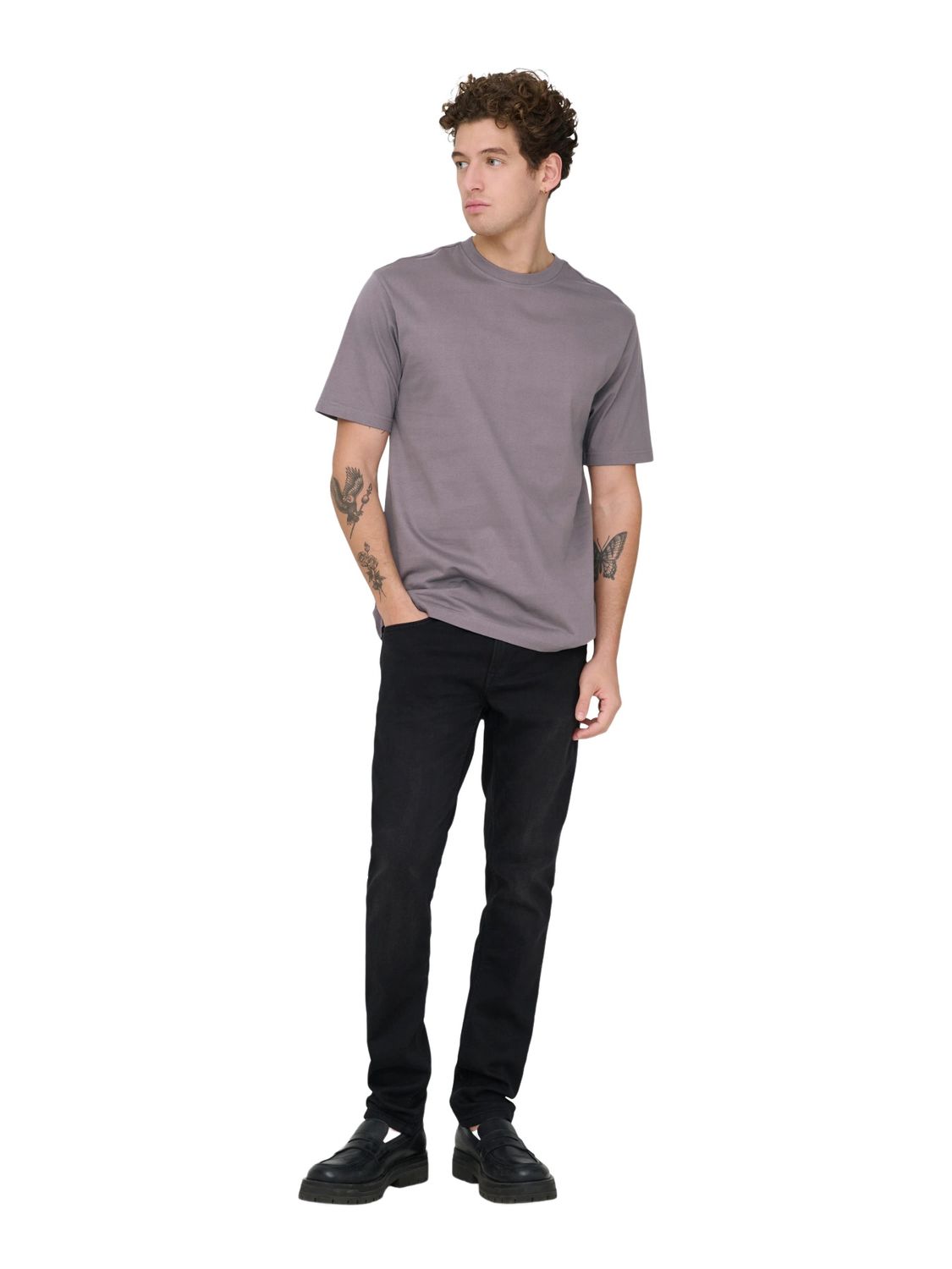 Only & Sons Herren Rundhals T-Shirt ONSFRED - Relaxed Fit günstig online kaufen