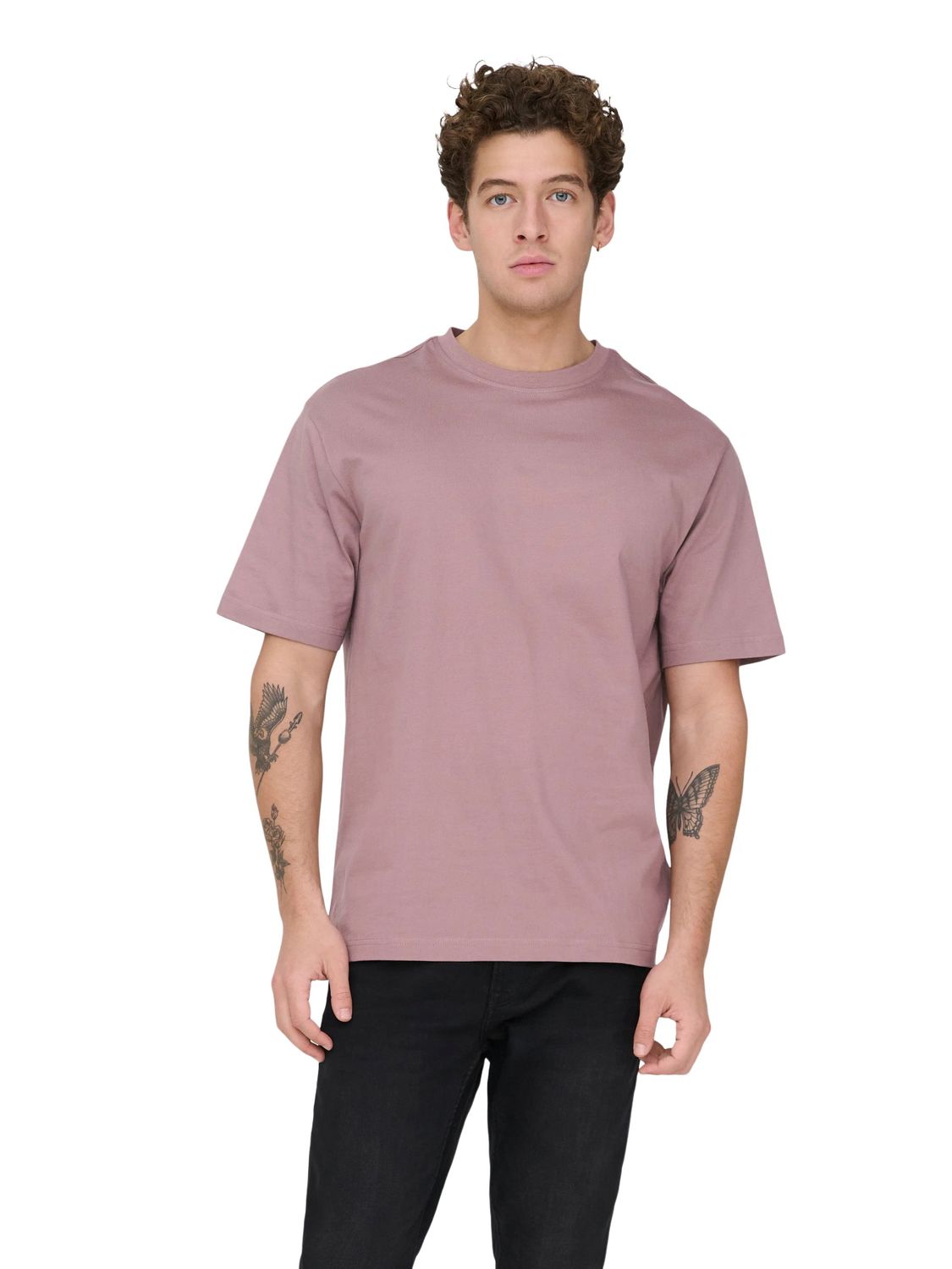 Only & Sons Herren Rundhals T-Shirt ONSFRED - Relaxed Fit günstig online kaufen