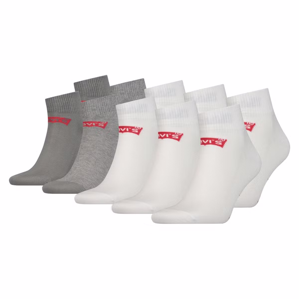 Quartersocken - LEVIS MID CUT BATWING LOGO 5P ECOM Quartersocken - LEVIS MID CUT BATWING LOGO 5P ECOM