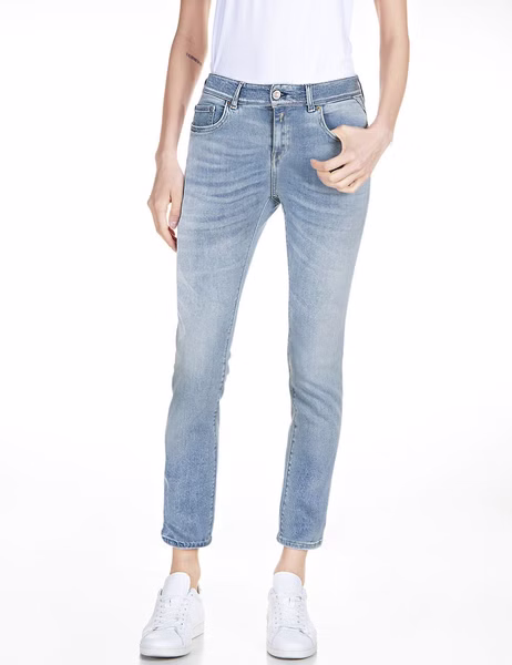 Replay Damen Jeans FAABY - Slim Fit - Blau - Light Blue Replay Damen Jeans FAABY - Slim Fit - Blau - Light Blue