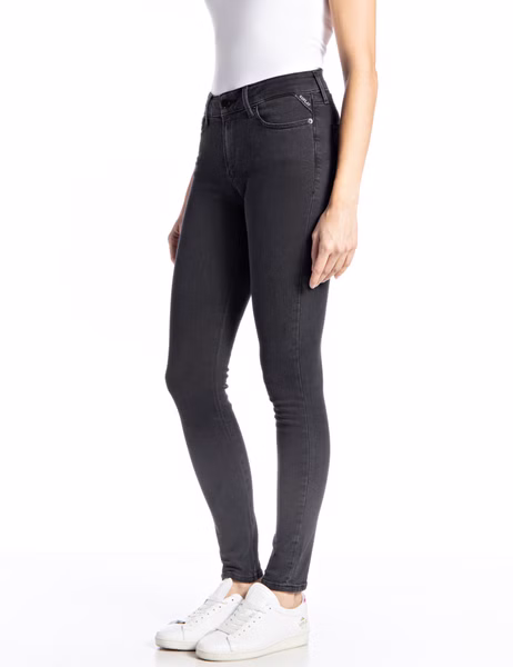 Replay Damen Jeans LUZIEN - Skinny Fit - Grau - Dark Grey Replay Damen Jeans LUZIEN - Skinny Fit - Grau - Dark Grey