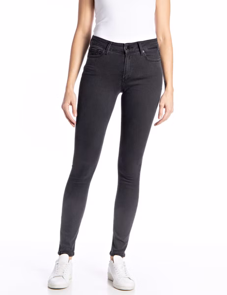 Replay Damen Jeans LUZIEN - Skinny Fit - Grau - Dark Grey Replay Damen Jeans LUZIEN - Skinny Fit - Grau - Dark Grey