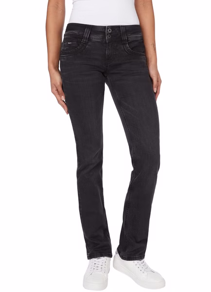 Pepe Jeans Damen Jeans GEN - Regular Fit - Schwarz - Black Denim Pepe Jeans Damen Jeans GEN - Regular Fit - Schwarz - Black Denim