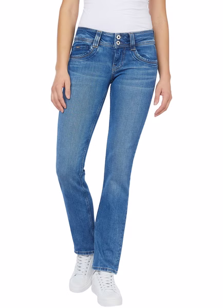 Pepe Jeans Damen Jeans GEN - Regular Fit - Blau - Light Blue Denim Pepe Jeans Damen Jeans GEN - Regular Fit - Blau - Light Blue Denim