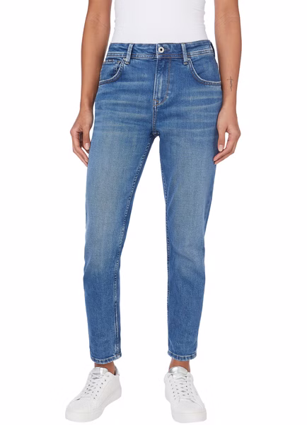 Pepe Jeans Damen Jeans VIOLET - Relaxed Fit Tapered Leg - Blau - Sky Blue Wiser Pepe Jeans Damen Jeans VIOLET - Relaxed Fit Tapered Leg - Blau - Sky Blue Wiser
