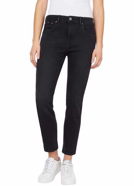 Pepe Jeans Damen Jeans VIOLET - Relaxed Fit Tapered Leg - Schwarz - Black Stone Wash Pepe Jeans Damen Jeans VIOLET - Relaxed Fit Tapered Leg - Schwarz - Black Stone Wash