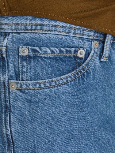 Jack & Jones Herren Jeans JJICHRIS JJORIGINAL MF 412 - Relaxed Fit - Blau - Blue Denim