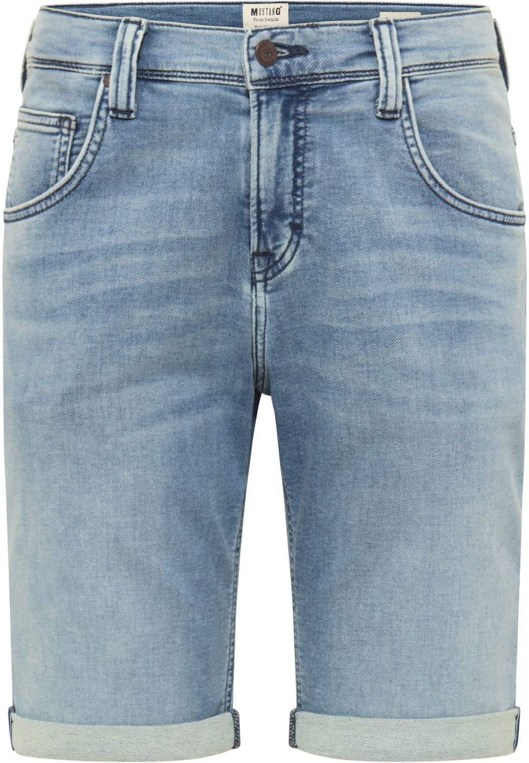 Mustang Herren Jeans Short CHICAGO - Blau - Blue Denim