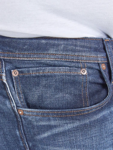 Jack & Jones Herren Jeans JJIGLENN JJORIGINAL AM 815 Plussize - Slim Fit - Blau - Blue Denim