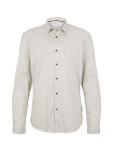 Tom Tailor Denim Herren Hemd FITTED PRINTEDBeige