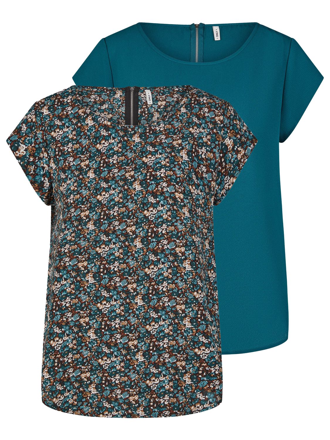 Only Tshirt Damen Regular Fit ONLVIC 2er Pack günstig online kaufen