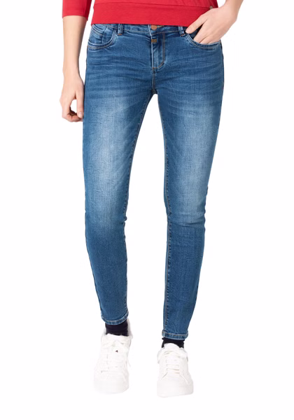 TIMEZONE Damen Jeans TIGHT SANYATZ - Tight Fit - Blau - Pen Blue Wash TIMEZONE Damen Jeans TIGHT SANYATZ - Tight Fit - Blau - Pen Blue Wash