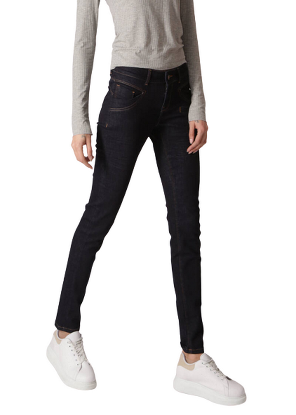 M.O.D. Damen Jeans SUZY - Skinny Fit - Blau - Raw Denim günstig online kaufen