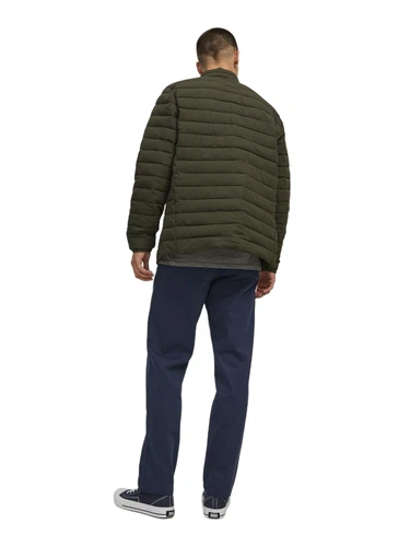 Jack & Jones Herren Chino Hose JPSTKANE JJBOWIE SA - Comfort Fit Blau - Navy Blazer