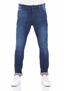 riverso Jeans Herren Stretch Tapered Fit RIVToniBlau