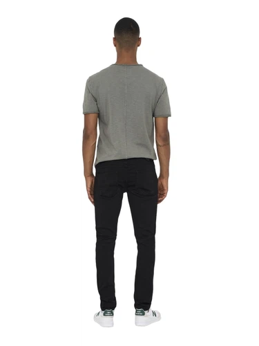 Only & Sons Herren Jeans ONSLOOM PK 1418 - Slim Fit - Schwarz - Black Denim