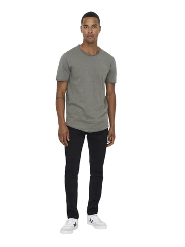 Only & Sons Herren Jeans ONSLOOM PK 1418 - Slim Fit - Schwarz - Black Denim