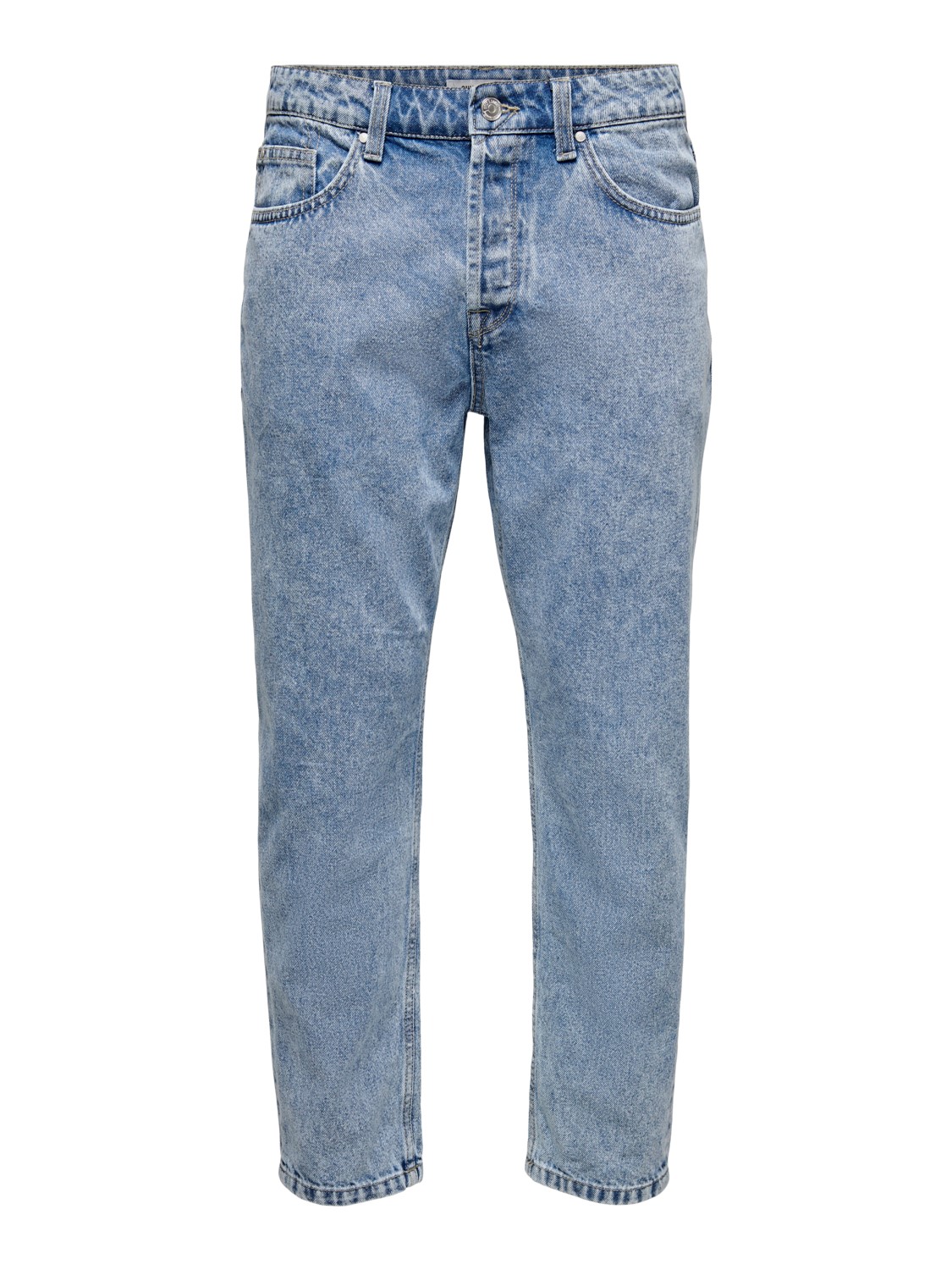 Only & Sons Herren Jeans ONSAVI BEAM PK 1421 - Regular Fit - Blau - Blue Denim