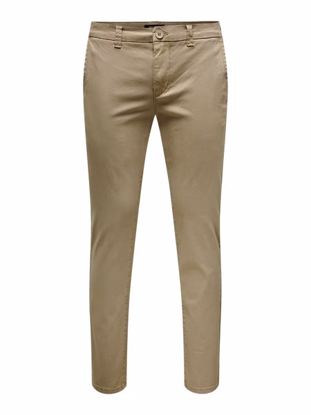 Only & Sons Herren Chino Hose ONSPETE - Slim Fit - Blau Beige Only & Sons Herren Chino Hose ONSPETE - Slim Fit - Blau Beige