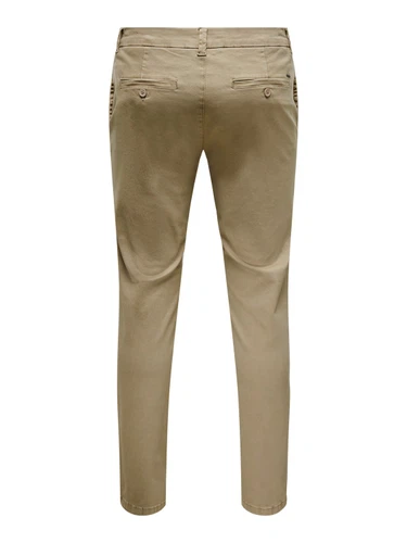 Only & Sons Herren Chino Hose ONSPETE - Slim Fit - Blau Beige