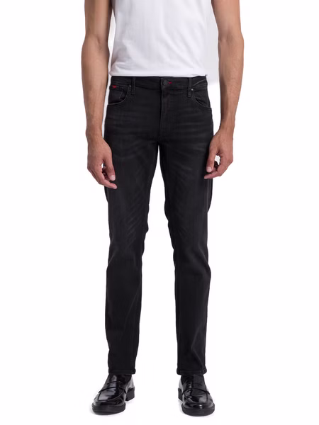 Cross Jeans Herren Jeans DAMIEN - Slim Fit - Schwarz - Black Used Cross Jeans Herren Jeans DAMIEN - Slim Fit - Schwarz - Black Used