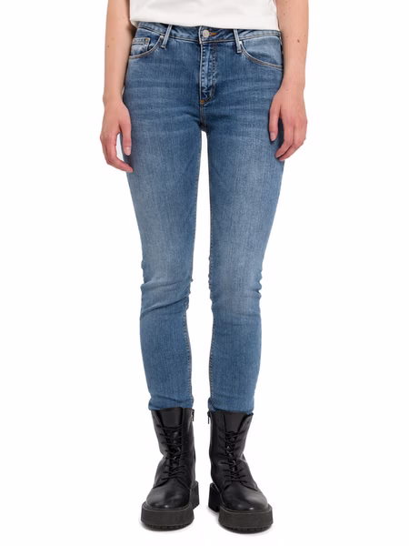 Cross Jeans Damen Jeans ALAN - Skinny Fit - Blau - Sea Blue Washed Cross Jeans Damen Jeans ALAN - Skinny Fit - Blau - Sea Blue Washed