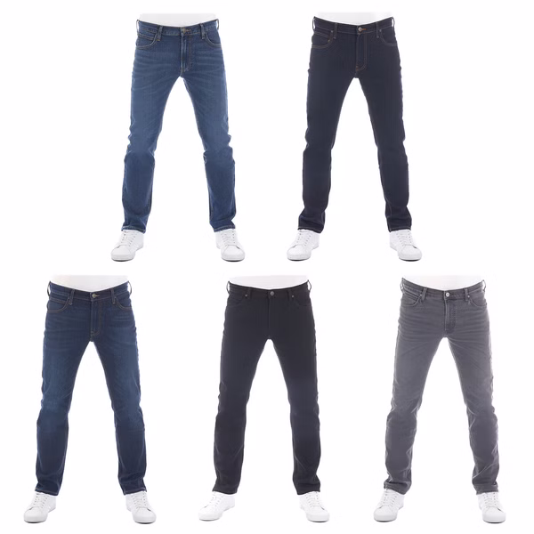 Lee Herren Jeans Stretch Denim Daren Zip Fly Regular Fit Lee Herren Jeans Stretch Denim Daren Zip Fly Regular Fit