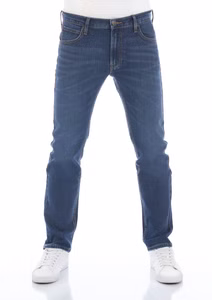 Lee Herren Jeans Stretch Denim Daren Zip Fly Regular FitBlau