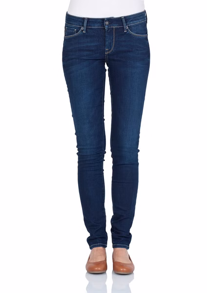 Pepe Jeans Damen Jeans SOHO - Skinny Fit - Blau - Dark Used Worn Pepe Jeans Damen Jeans SOHO - Skinny Fit - Blau - Dark Used Worn