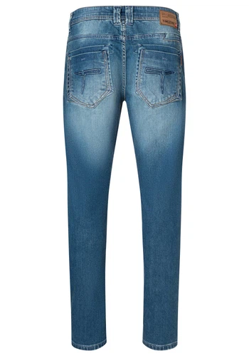 Timezone Herren Jeans REGULAR GERRITTZ - Regular Fit - Blau - Cool Used Wash