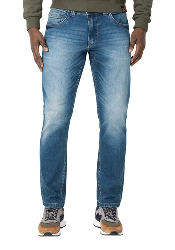 Timezone Herren Jeans REGULAR GERRITTZ - Regular Fit - Blau - Cool Used Wash