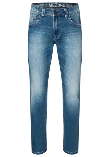 Timezone Herren Jeans REGULAR GERRITTZ - Regular Fit - Blau - Cool Used Wash