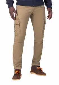 Timezone Herren Cargo Hose REGULAR BENTZ - Regular Fit - Beige Blau Grau GrünBeige
