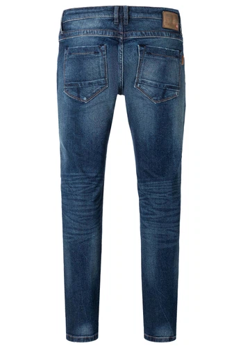 TIMEZONE Herren Jeans SLIM SCOTTTZ - Slim Fit - Blau - Dark Riged Wash