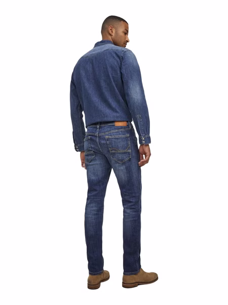Jack & Jones Herren Jeans JJIGLENN JJFOX GE 348 - Slim Fit - Blau - Blue Denim Jack & Jones Herren Jeans JJIGLENN JJFOX GE 348 - Slim Fit - Blau - Blue Denim