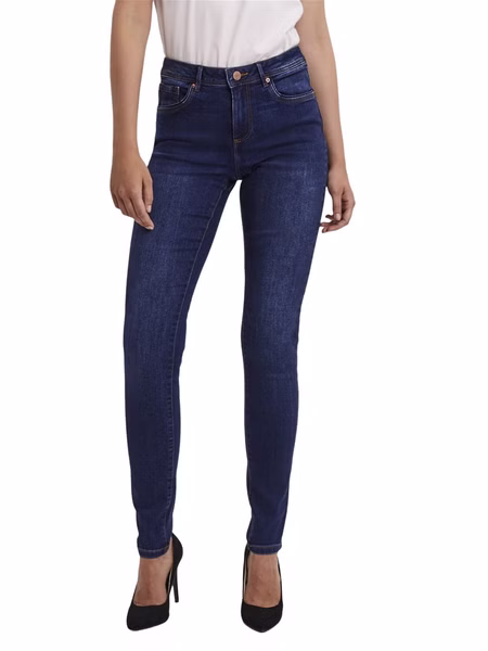 Vero Moda Damen Jeans VMTANYA VI3144 - Skinny Fit - Blau - Dark Blue Denim Vero Moda Damen Jeans VMTANYA VI3144 - Skinny Fit - Blau - Dark Blue Denim